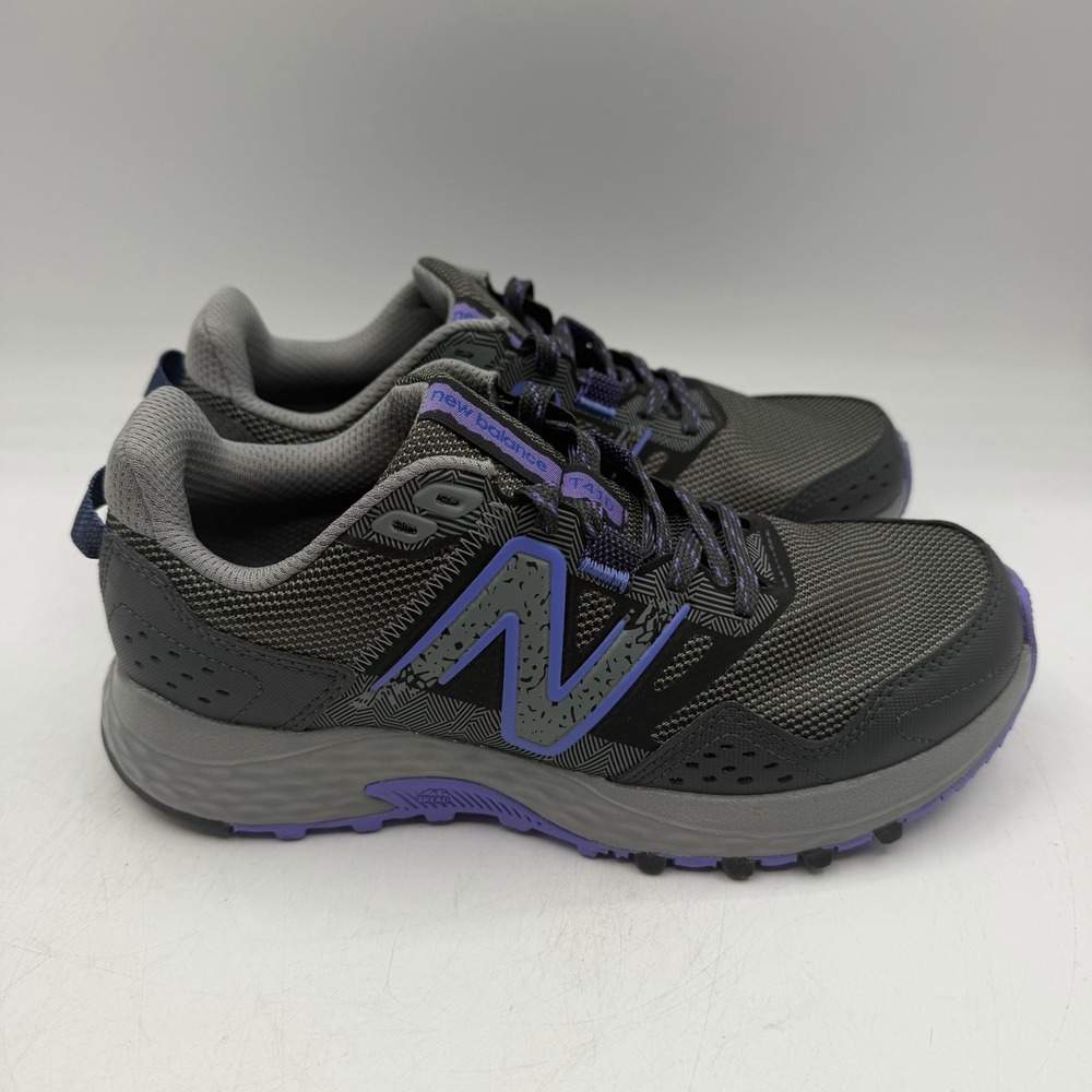 New Balance 410 V8 Trail Running Shoes Women Sz 6 B Grey/Purple Sneaker WT410LQ8